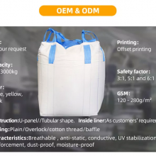 Grocery Big Bag Reusable Jumbo Bag FIBC Empty Gravel Big Bag 2500 kg thumbnail-3