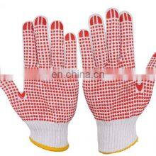 PVC Dotted Cotton Knitted Gloves Safety Glove Anti Slip Working PVC Dotted Canvas Cotton Hand Gloves thumbnail-2