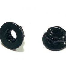 M20 DIN6923 Carbon Steel Hex Flange Nut Black Zinc Plating thumbnail-2