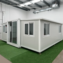 Portable Prefabricated Full Bathroom Tiny Expandable Container House 20 ft 20ft Blue 30ft 3 Bedroom With Porch India Australia thumbnail-3