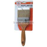2" 2 1/2" 3" Natural Bristle Brush Hog Paint Brush Wood Handle thumbnail-1