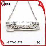 Mothers Day Wholesale Gifts Alphabet Letter Silver Pendant thumbnail-1