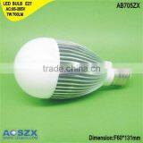 7W LED Bulb Energy Saving Lamp Round LED Light E27 B22