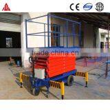 6m 300kg Excellent Quality Four Wheel Mobile Scissor Lift Platform thumbnail-5