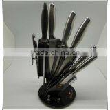 8pcs Stainless Steel Solid Handle Good Quality Kitchen Knife thumbnail-1