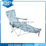 high quality cheap folding beach lounge chair with footrest