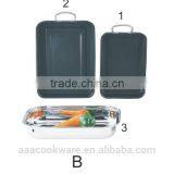 Hard Anodized Aluminum Tray With Casting Handle