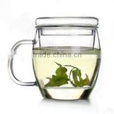 borosilicate glass tea cup with handle