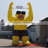 Banner Holding Big Inflatable Cartoon Shape Gorilla Model thumbnail-2