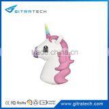 2016 Topselling Unicorn Emoji 2600mAh Portable Charger (Adorable Unicorn Power Bank)For IOS Android Phones by Gitratech