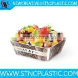 large capacity square plastic food storage bowl 1.7L