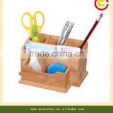 5 compartment Bamboowood work desk organizer