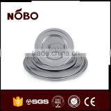 Stainless Steel Round Pudding Plate Circle Tray thumbnail-4