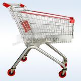90 Liter Supermarket Shopping Cart Powder Coated or Chrome