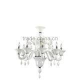 Casanova Crystal Chandelier Mosaic Glass Fish Flower Pendant Light Dimmable Led Art Chandelier thumbnail-5