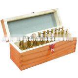 20PCS HSS TIN COATED COAT 2, 4 FLUTE END MILL SET