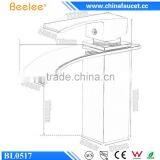 Beelee Waterfall Mixer Bathroom Basin Faucet With Single Hole Single Handle thumbnail-6