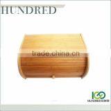 Hot Sale Bamboo Bread Storage Box With Food Safe Oiled Finishing, Totally Bamboo Material Bamboo Bread Box thumbnail-3