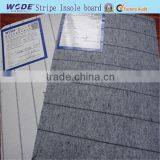 100% Polyester Stripe Insole Board for Shoes Making