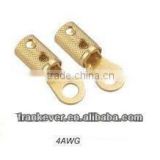 4awg golden plated stainless steel cable terminal ring