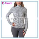 Slim Fit Running Jacket Yoga Coat Womens Polyester Gym Jacket thumbnail-2