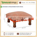 2016 Most Demanded Uniquely Design Wooden Upholstered Foot Stool
