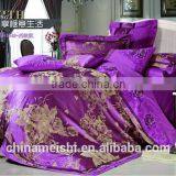 Queen Size Luxury Dark Color Serie Rayon Silk Bedding Set thumbnail-2