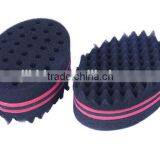 Double Barber Hair Brush Sponge For Dreads Locking Twist Coil Afro Curl Wave thumbnail-4