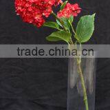 Red artificial hydrangea flowers with 2 flower heads/decorative artificial flower shop