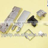 SFP+ Transceiver Housing In Fiber Optic Equipment For Cable Connector. thumbnail-1