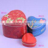 Heart Shape Wholesale Custom Wedding Gift Tin Can Box Packaging