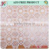 Pure White Temperament Circular Flower Design Collocation Wedding Embroidery Lace Fabric Embroidery