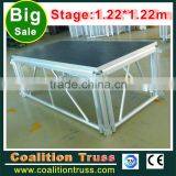 CT-122 on sale anti-slip stage,moving stage,mobile stage for wedding concert