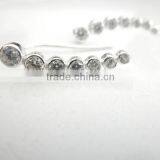 Fashion 925 Sterling Silver CZ Ear Pins Earring Jewelry thumbnail-2