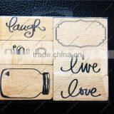 Popular Hot Sale Wooden Rubber Stamp