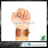 Black / Brown / Red / Blue Choose Custom Logo Accepted Cuff-leather Band for IWatch thumbnail-6