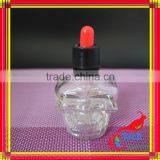 Glass Skull Bottle With Child Proof Dropper thumbnail-5