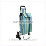 Wholesale Folding Titanium Alloy 6 Wheeled Shopping Cart For Climbing Stair thumbnail-2