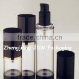 15/30/50ml Black AS Airless Pump Bottle Plastic Spray Bottle JS-D03