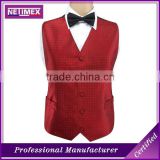 Custom Mens 100% Polyester Waistcoat /Mens Wedding Waistcoat Vest/Mens Wedding Party Vest