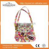 Factory Wholesale Cotton Bright Quilted Fabric Organic Women Oem Beach Satchel thumbnail-3
