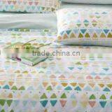 100 Polyester Brushed Fabric Pigment Print Bedsheet Set, Microfiber Sheet Set thumbnail-2