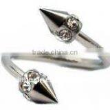 Fashion 316L Surgical Stainless Steel Twist Ear Spiral Eyebrow Barbell Body Piercing Jewelry thumbnail-1