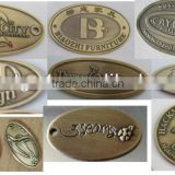 oval embossed labeladhesive 3D label,aluminum engraved label,metal tag
