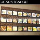 Restaurant Wall Mounted Light Menu Holder A3 A4 Acrylic Led Backlit Menu Board thumbnail-5