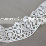New Lace Designs 2016 Cotton Embroidery Lace With 5cm in White Lace for Lady Clothing thumbnail-2