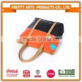 Women's Mixed Color Tote Shoulder Bag thumbnail-2