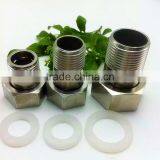 SS304 Stainless Steel Nipple , Steel Male Thread Connector thumbnail-2