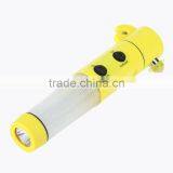 Car Auto LED Torch Flashlight Emergency Safety Hammer Belt Cutter Escape Tools