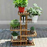 Wooden Flower Display Rack Wall Flower Pot Stand thumbnail-4